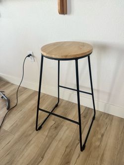 wooden bar stool!