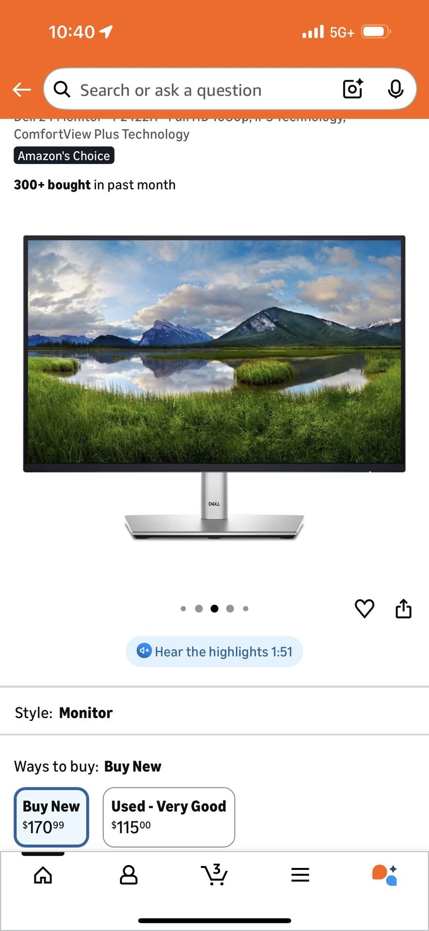 Brand New Computer Monitor 