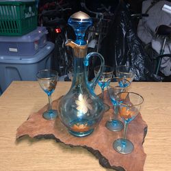 Vintage Wine Set… Too Pretty To Put In A Box And Stick Somewhere And Forget About.