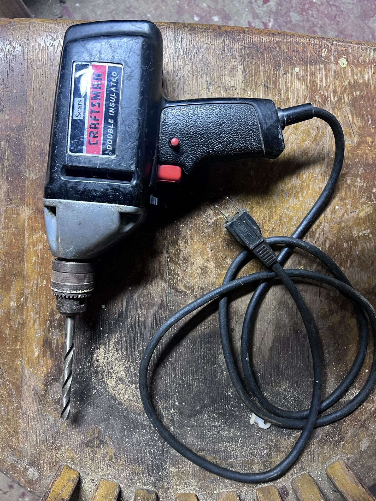 Sears Craftsman corded electric drill.