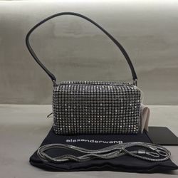 Alexander Wang heiress pouch in crystal mesh