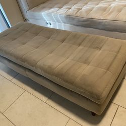 KV MILA SAND VELVET OTTOMAN