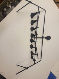 All metal target practice setup