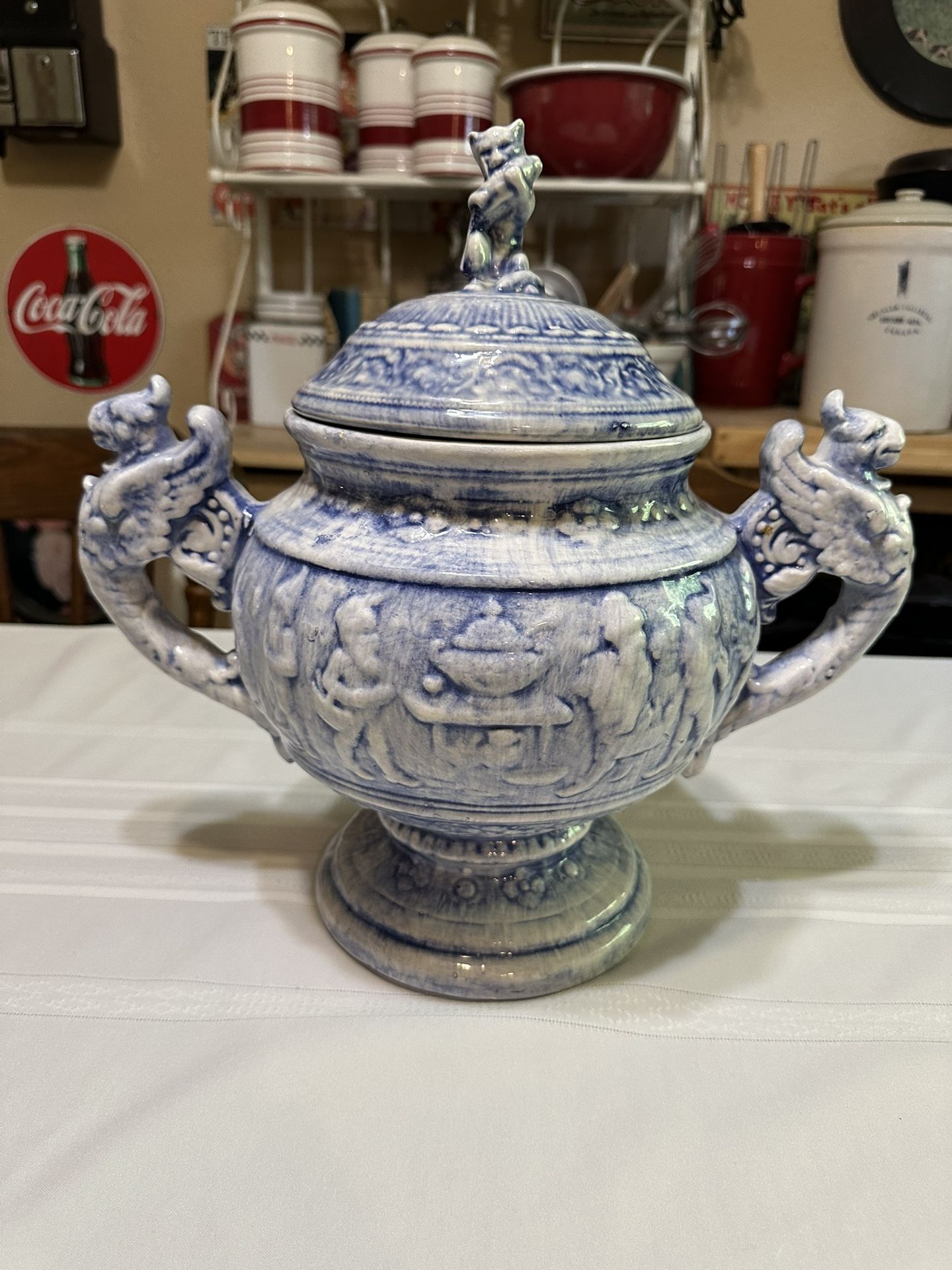 Vintage Grimm’s Fairy Tale Majolica Tureen