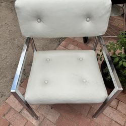 White And Silver Chair 