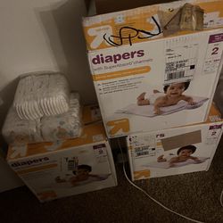 Size 2 Diapers And Huggies Newborn 
