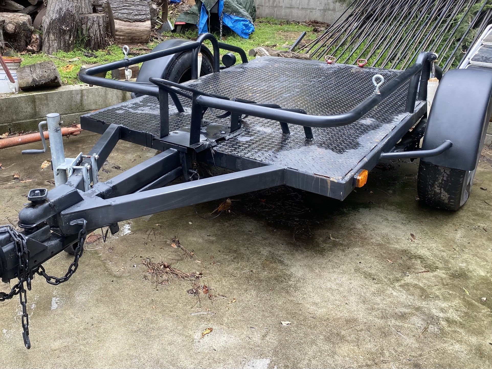 Custom Heavy Duty Motorcycle Trailer