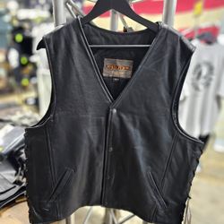 Black Leather Vest