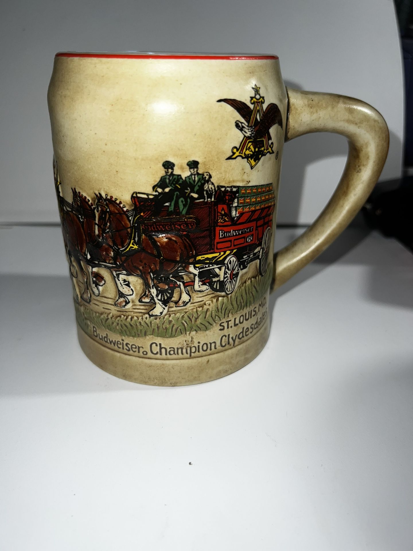 Vintage Budweiser Champion Clydesdale Stein