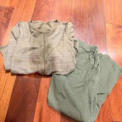 Uniqlo paint + Long Sleeve Shirt