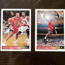 Michael Jordan And Scottie Pippin 92/93 Upper Deck