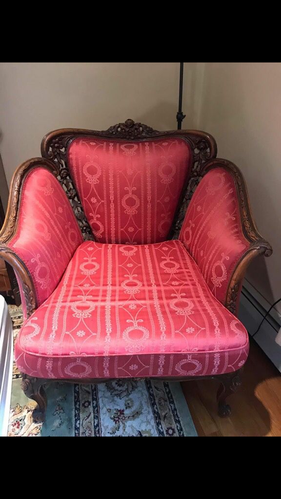 Beautiful Antique Handcarved Armchair