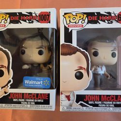 Funko Pop Die Hard John McClane 667 & 1007 Walmart Exclusive
