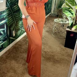 Rustic Orange Romper