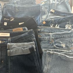 6 Pairs Of Jeans, 1 Jean Short Size 10
