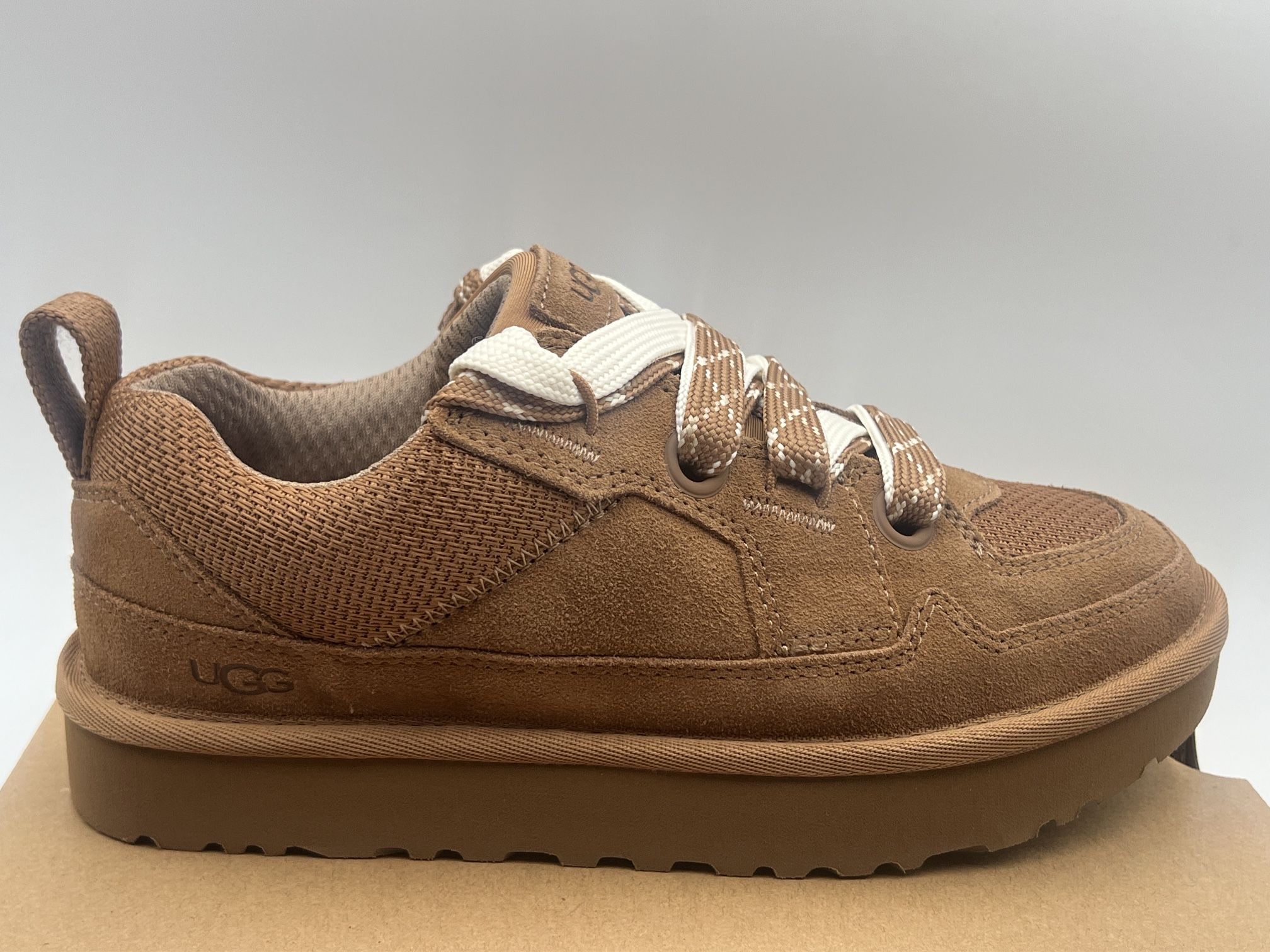 NEW UGG SZ 6 To SZ 10 Lo Lowmel Shoes Sneakers Mesh & Suede For Women’s In Chesnut