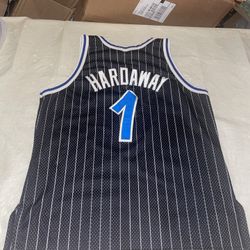 AUTHENTIC Penny Hardaway Champion JERSEY Mens 48 Orlando Magic Black Clean Gold