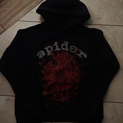 RHINE STONE SPYDER HOODIE