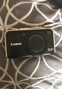 Canon camera with case