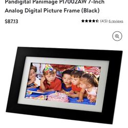 Pandigital Panimage PI7002AW 7-Inch Analog Digital Picture Frame (Black)