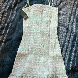Wild Fable Smocked Mini Dress (XS) – New w/ Tags