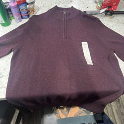 St. John Bay Men’s Maroon Quarter Zip 