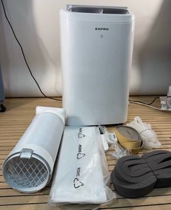 12000 BTU ZAFRO Air Conditioner Portable, 3-in-1, Wi-Fi/App, White