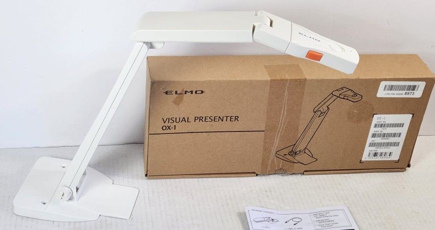 Elmo 1433 Model OX-1 Visual Presenter, 1/3.2" CMOS Sensor, Captures 1080p Full #757