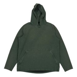 Lululemon At Ease Hoodie Mens Large L Green Sweatshirt Pullover Textured Waffle