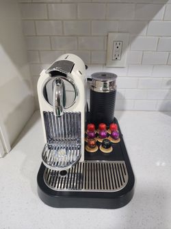 Nespresso citiz with attached Aeroccino