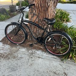 Beach Cruiser Bicycle 7 Speed