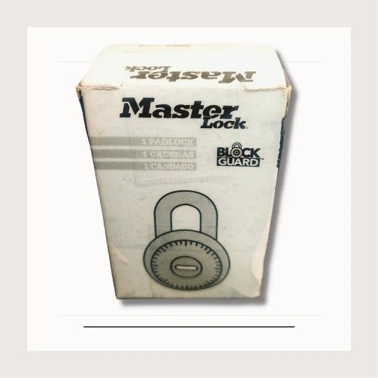 Master Lock | Pad Lock | Locker Locks | Block Guard | V93 | Silver | Lock| NEW|