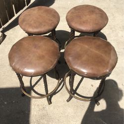 Leather barstools Brand New