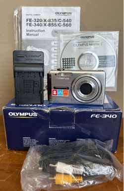 Olympus FE-340 8.0MP 5x Optical Zoom 2.7" LCD Screen Digital Camera Silver