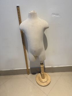 Child & Toddler Torso Dress Form Mannequin  WHITE Kids  With Stand 