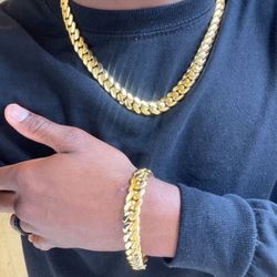 10mm 12mm 14mm Waterproof 5x Gold Plated Premium Quality Chain