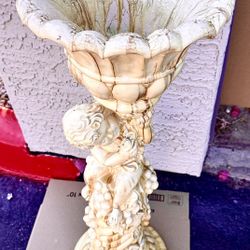 Awesome Column pot/ vase resin reinforced ceramic H34xW12 inch