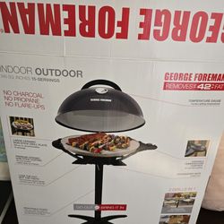 George Foreman Indoor Outdoor Grill No Electric Cord