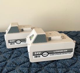 Pair of 24V 6 Ah Lithium Ion Batteries