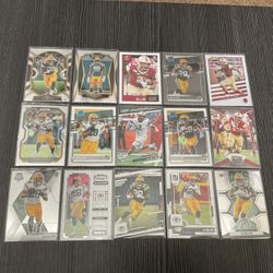 15 AJ Dillon Football Cards With 11 Rookies Green Bay Packers Star