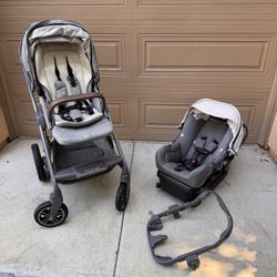 Nuna MIXX next Stroller, Nuna Pipa Car seat, Base, Adapter