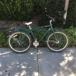 26” Huffy Regatta Mens Forest Green Beach Cruiser 