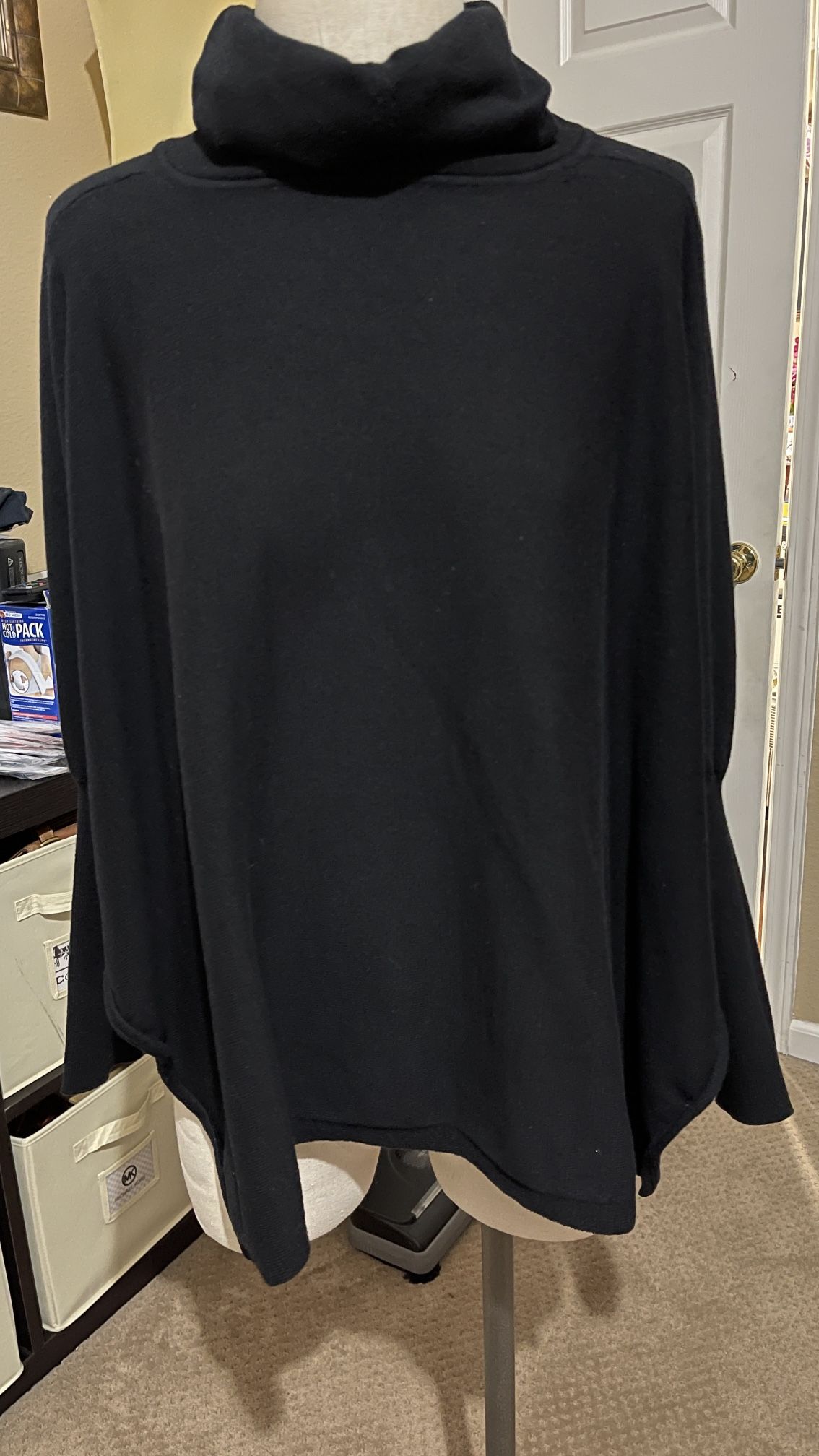 INC international Concepts poncho style blouse small