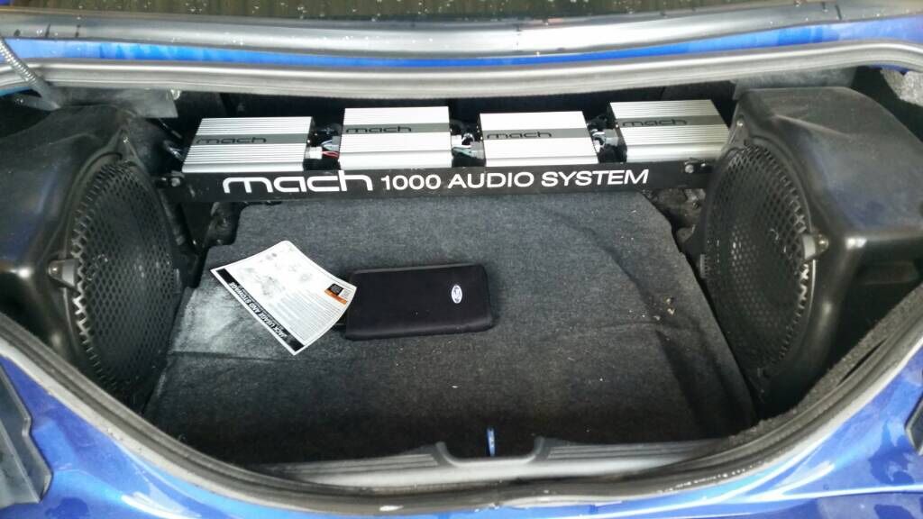 1(contact info removed) Ford Mustang OEM Mach 1000 Subwoofer Kit