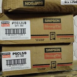 250 pcs. Simpson Strong-Tie PSCL 5/8 20-Gauge Galvanized Panel Sheathing Clip