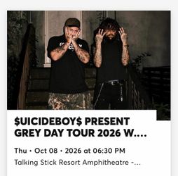 Greyday tour tickets for October 8th!