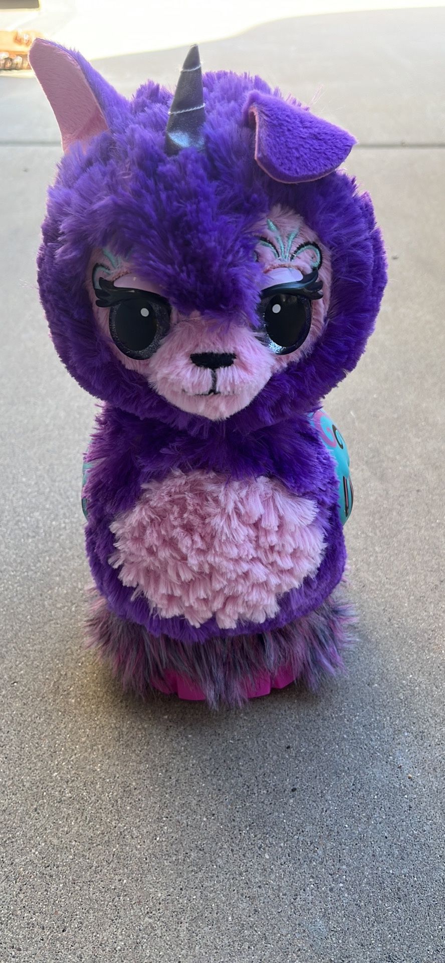 Large Purple Hatchimal Lllamacorn - Interactive & Working