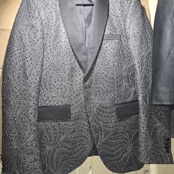 42RBedazzeled Tuxedo Jacket 