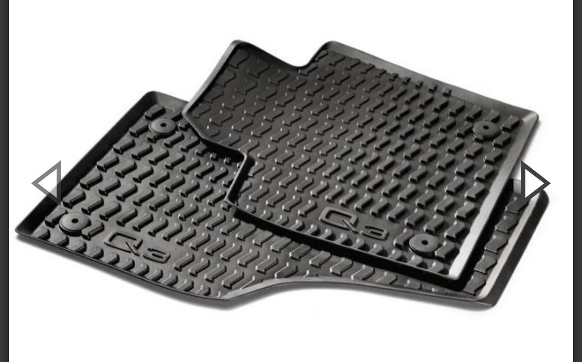 Audi Q3 All Weather Floor Mats- Front/rear/cargo
