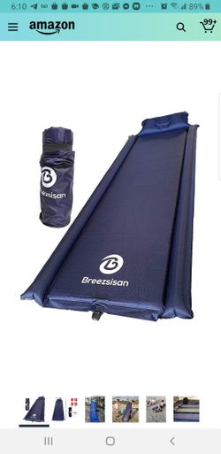 2 PCS Campin Sleeping pads Outdoor Indoor Inflatable Air Foam Air Mattress